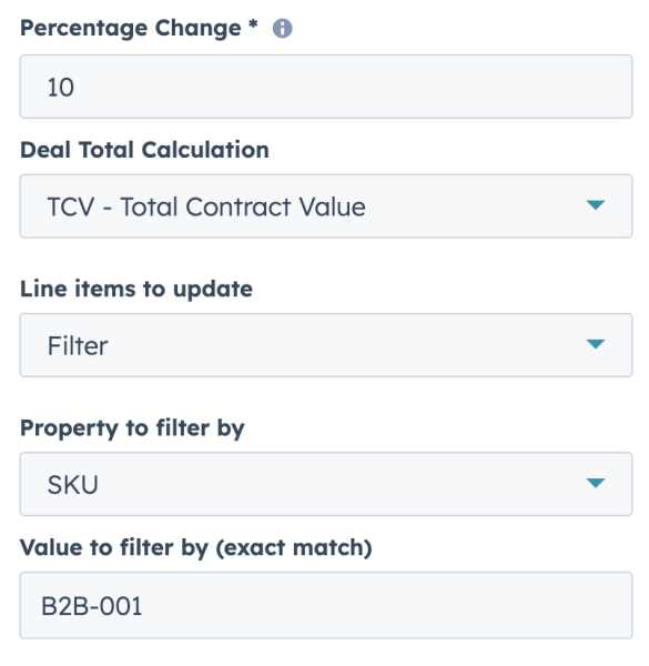 Change line item pricing